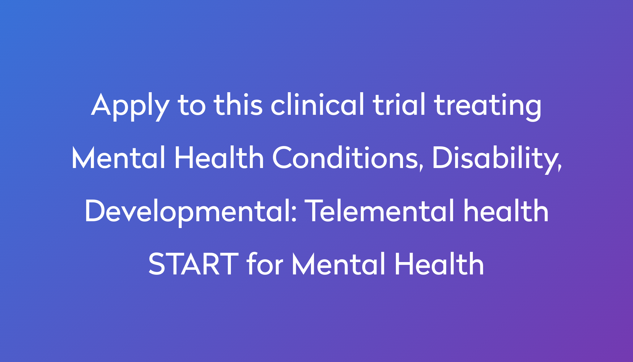 telemental-health-start-for-mental-health-clinical-trial-2023-power